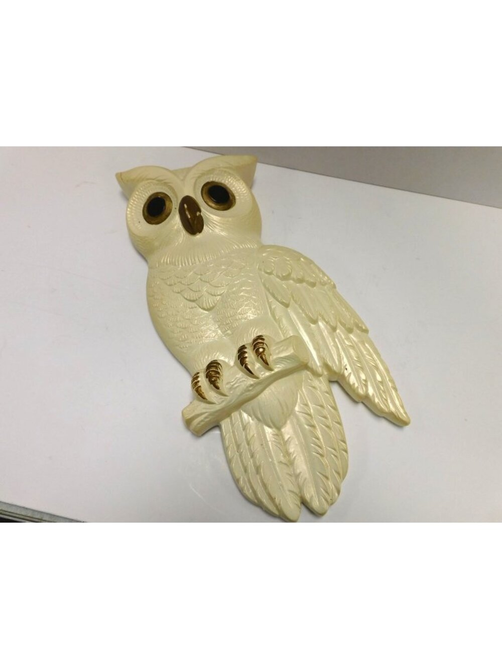 Vtg Miller Studio Chalkware Owl Wall Hanging DW620